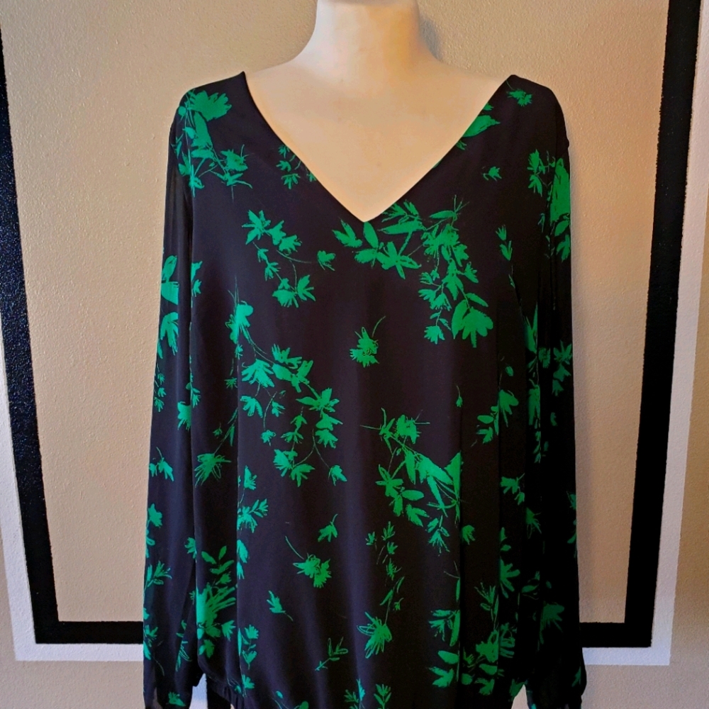 Fabulously chic long sleeved light weight blouse!